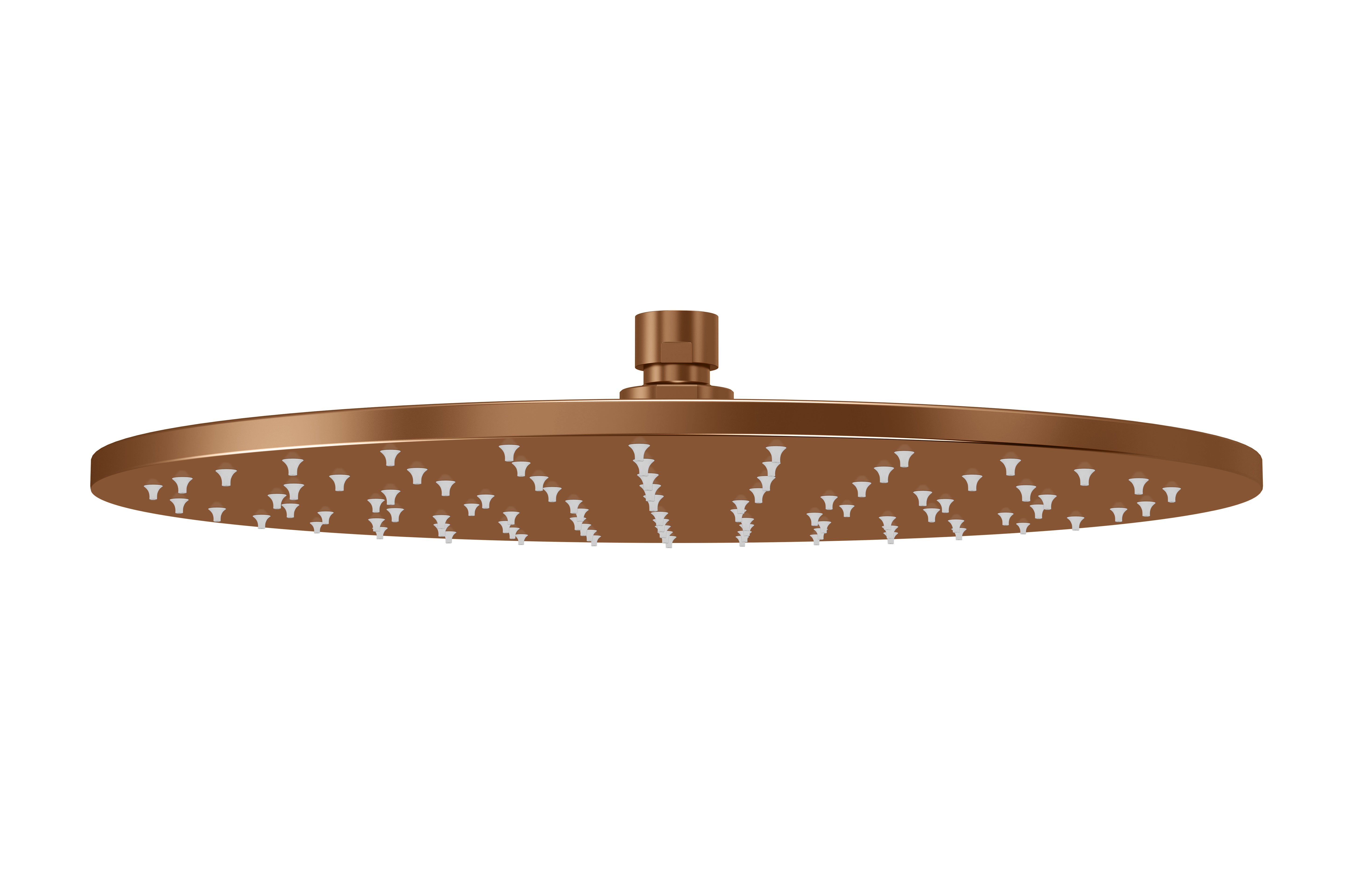 Round Shower Rose 300mm, Lustre Bronze