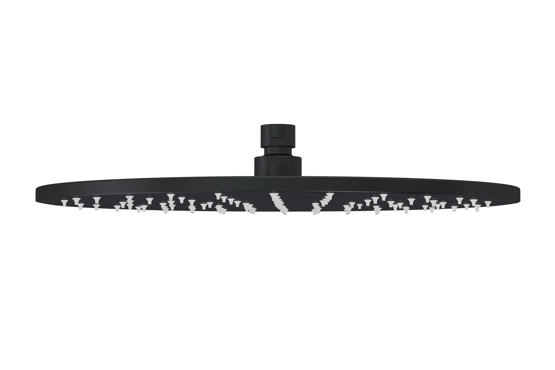 Round Shower Rose 300mm, Matte Black