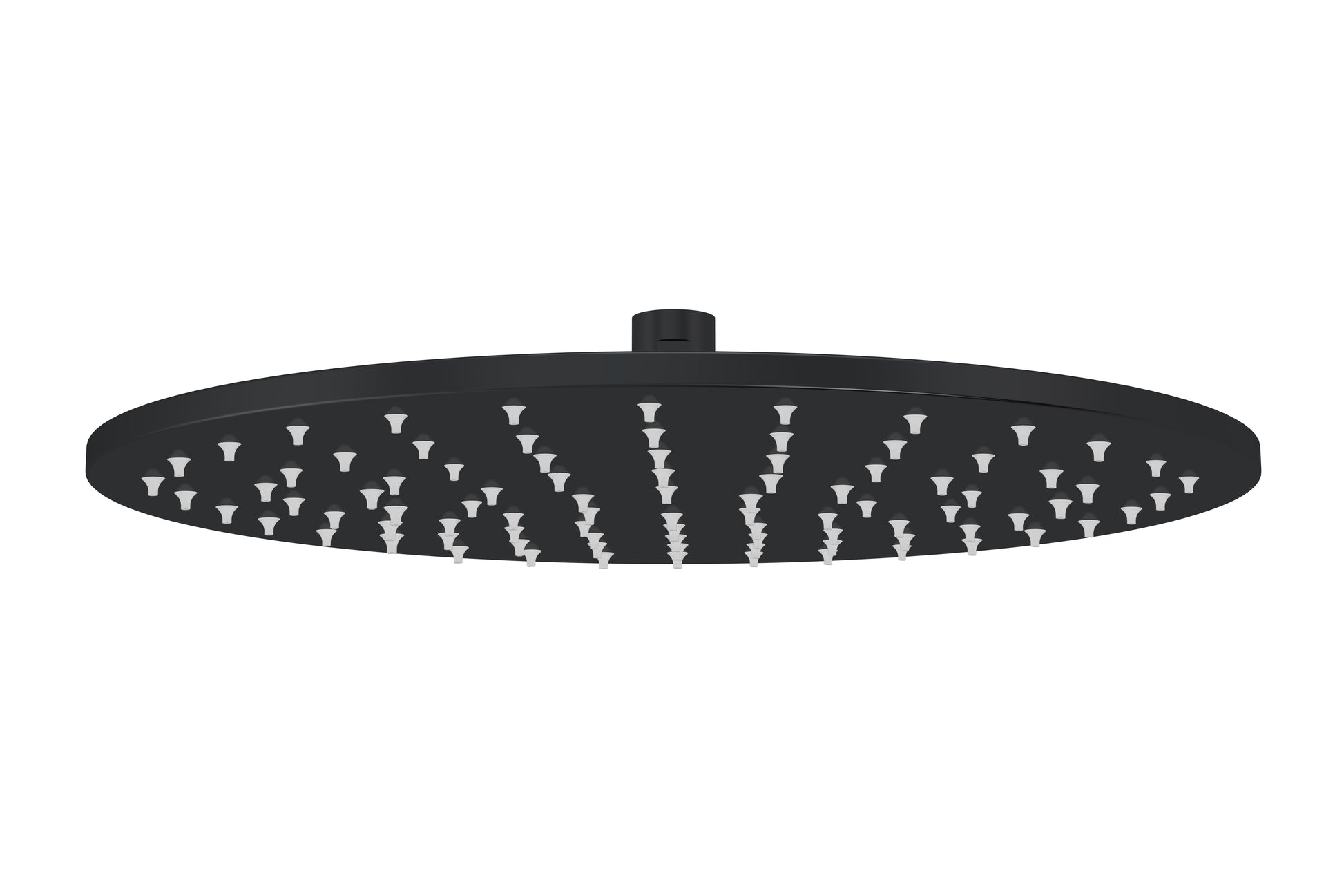 Round Shower Rose 300mm, Matte Black