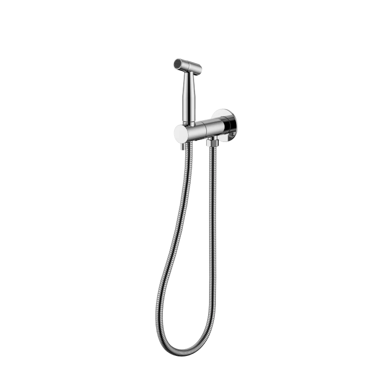 Meir bidet spray with mixer, Polished Chrome