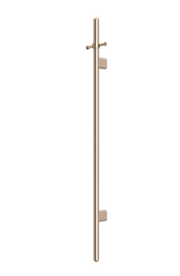 Heated Vertical Towel Rail, Champagne
