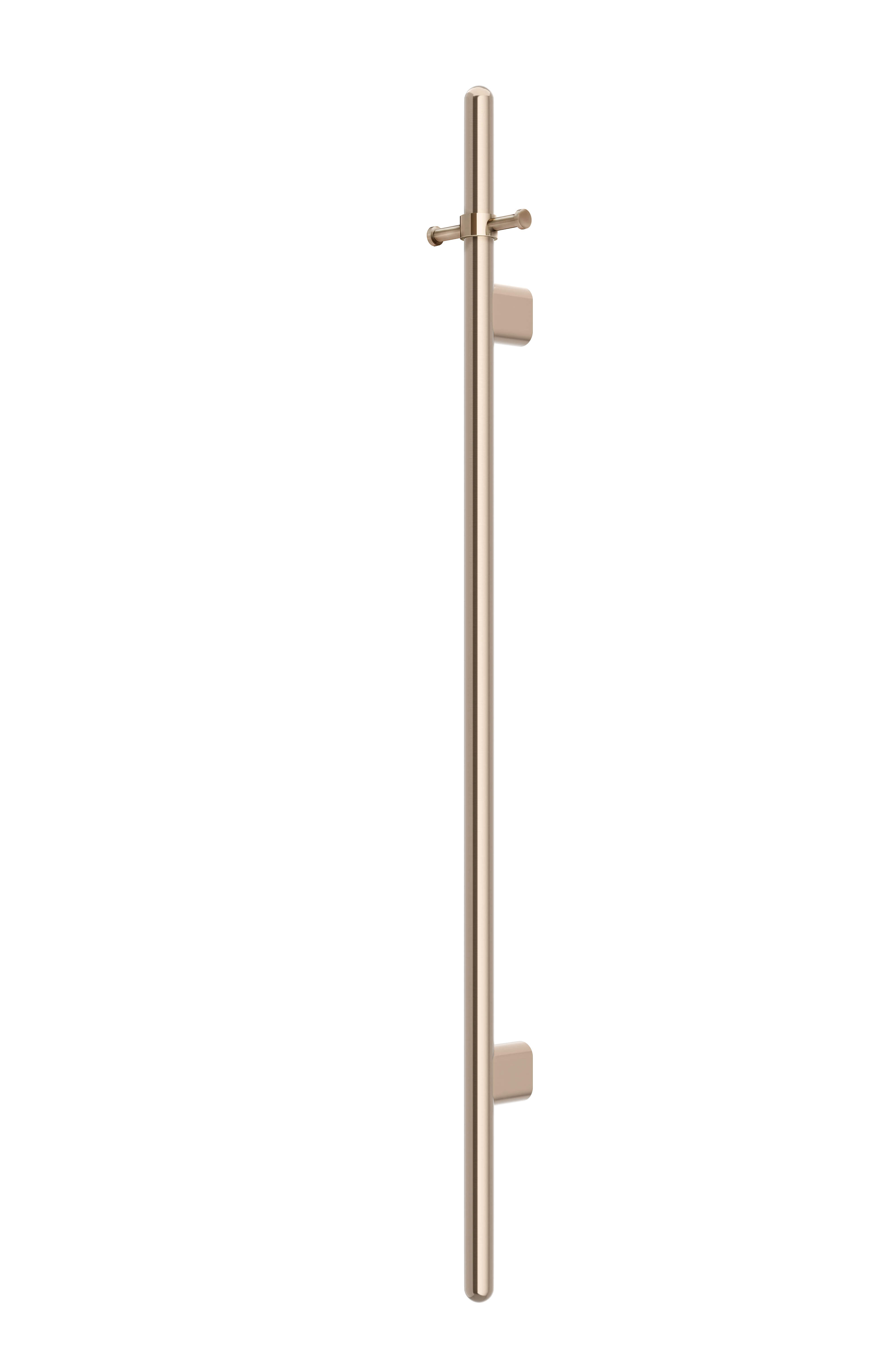 Heated Vertical Towel Rail, Champagne
