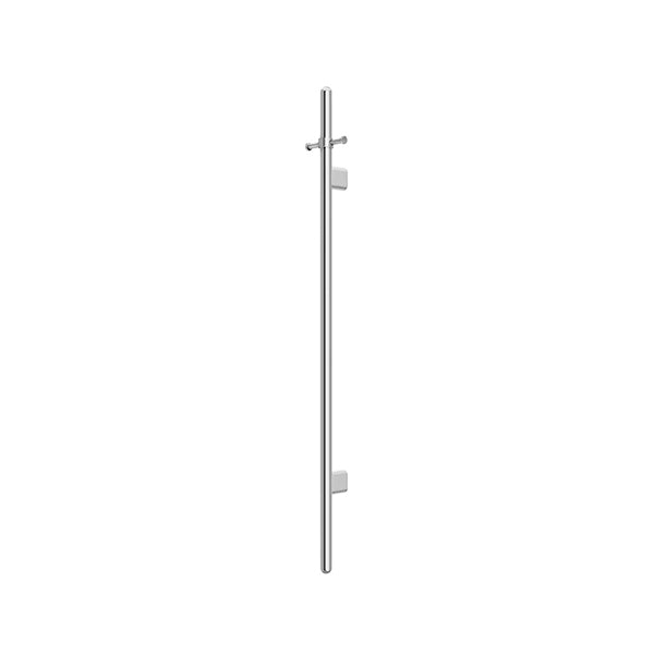 Heated Vertical Towel Rail, Polished Chrome