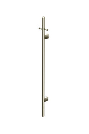 Heated Vertical Towel Rail, Brushed Nickel