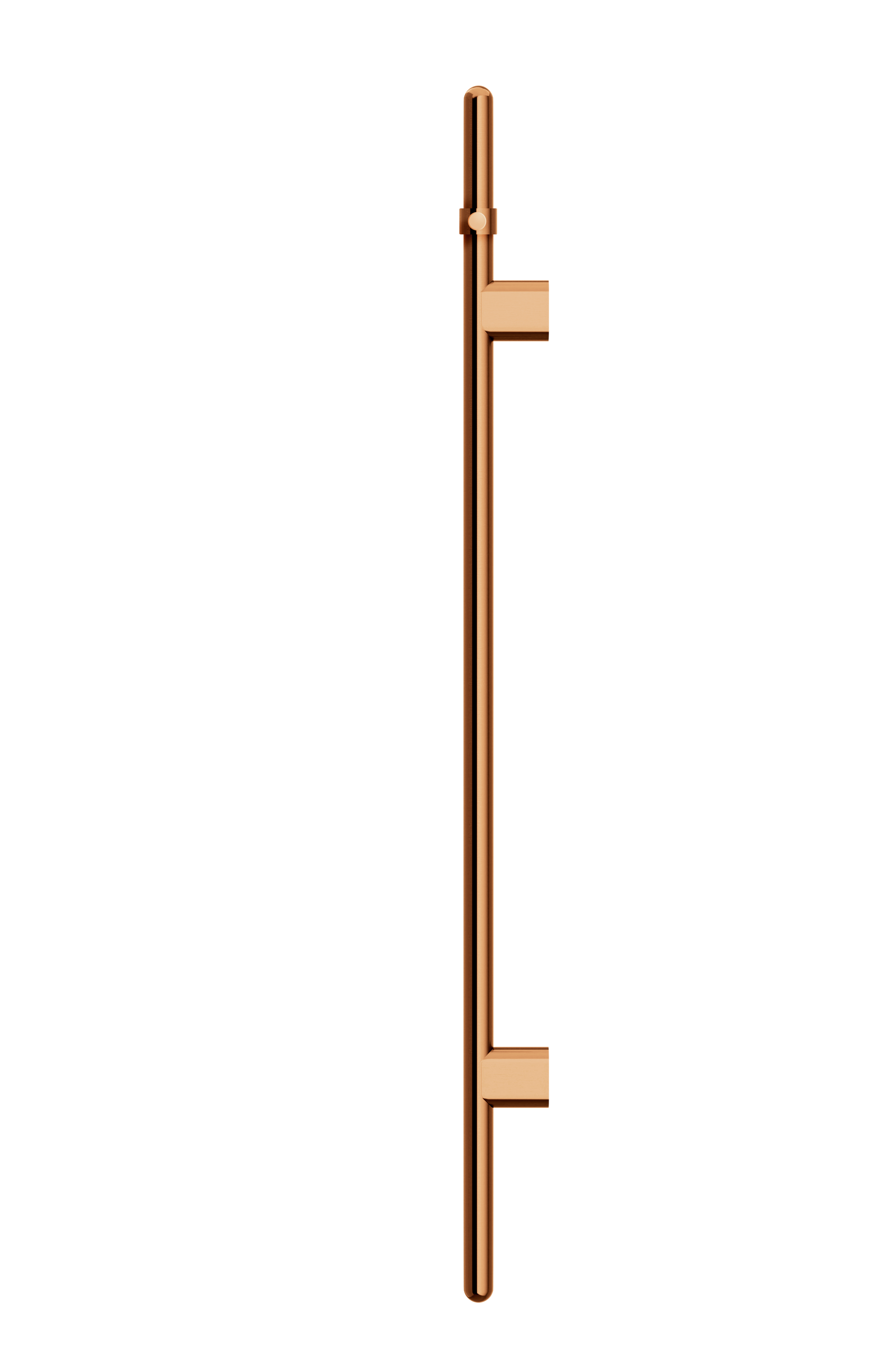 Heated Vertical Towel Rail, Lustre Bronze