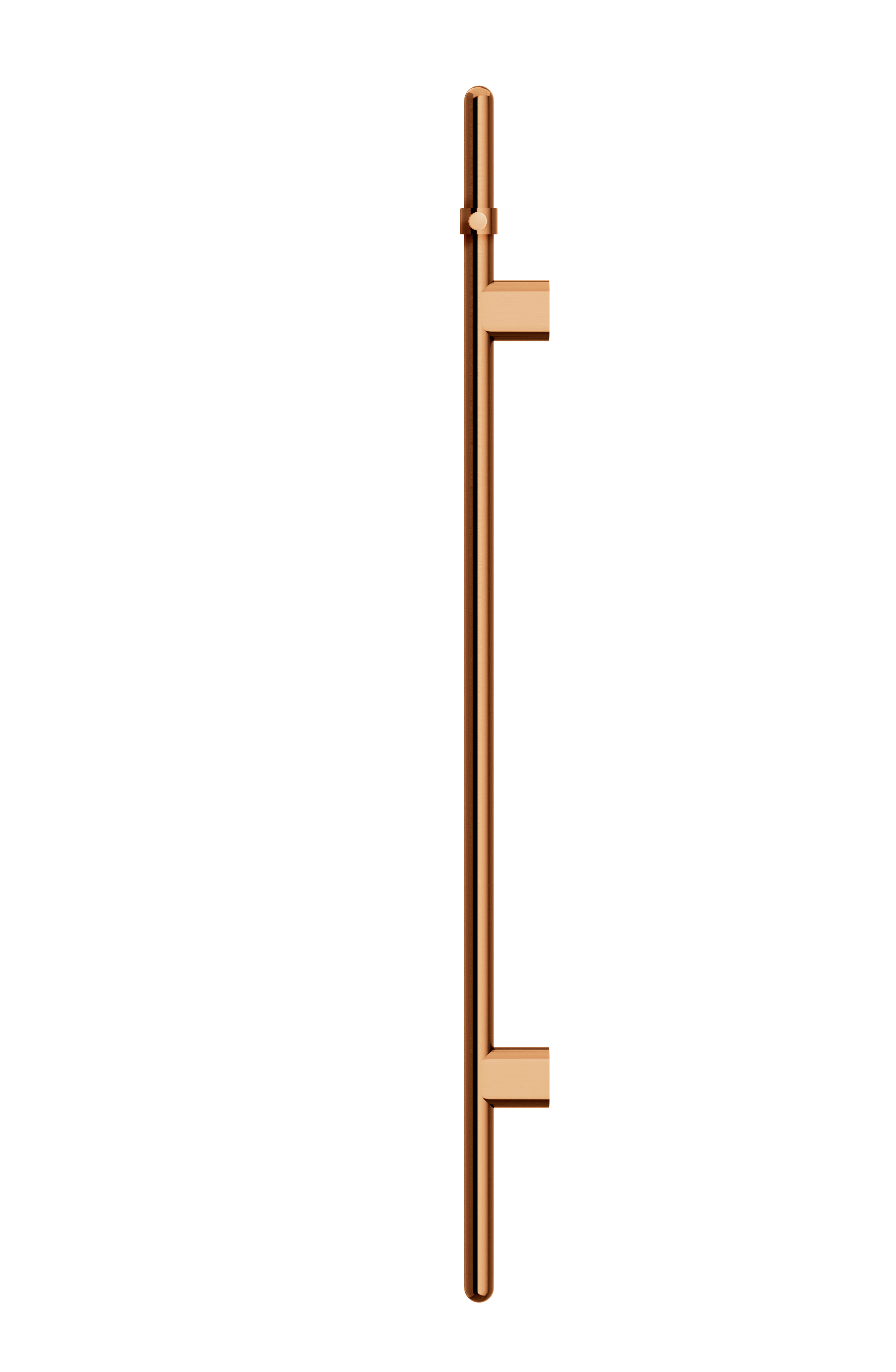 Heated Vertical Towel Rail, Lustre Bronze