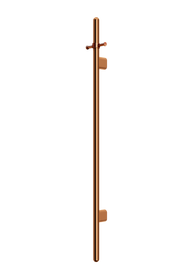 Heated Vertical Towel Rail, Lustre Bronze