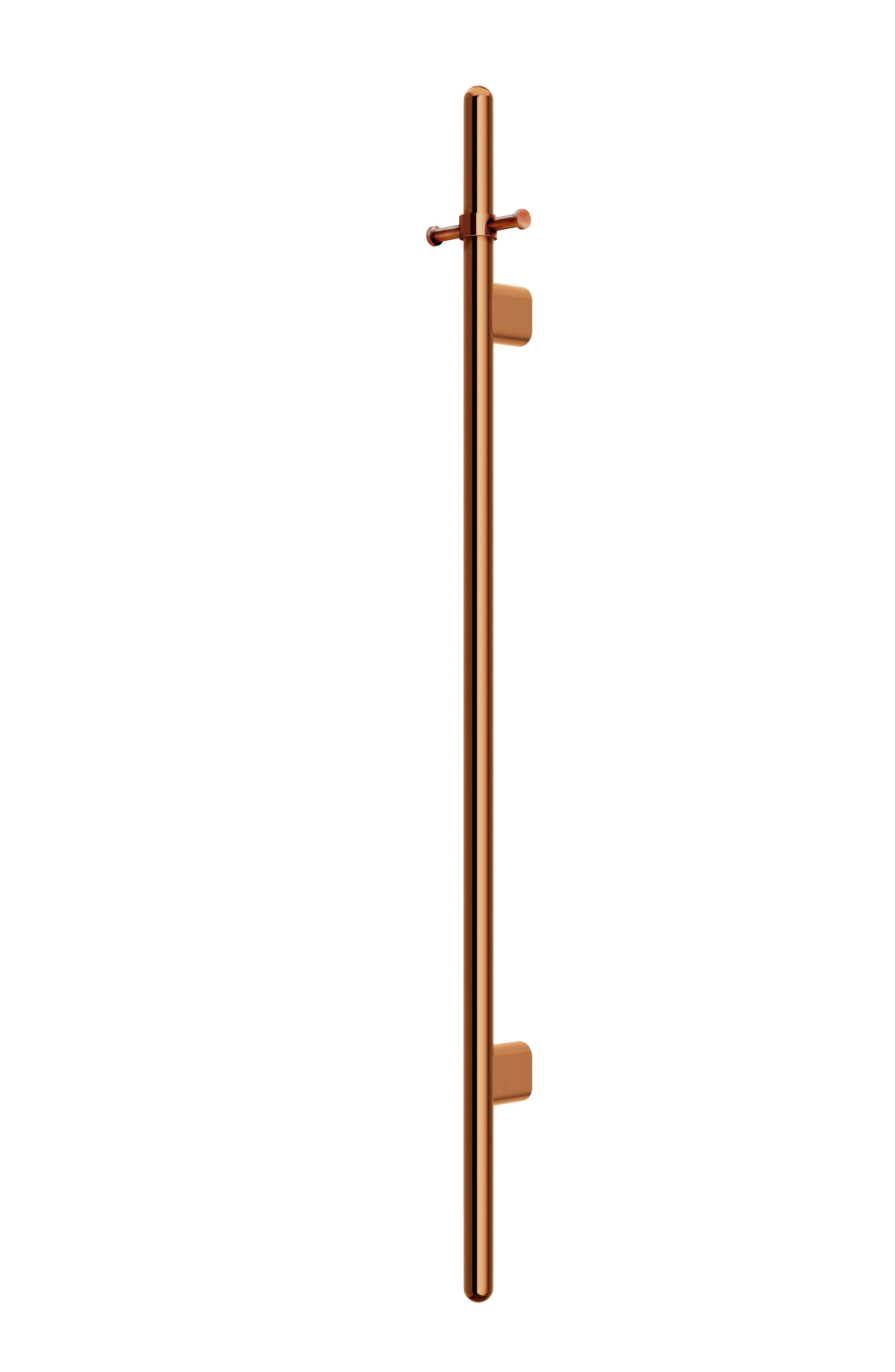 Heated Vertical Towel Rail, Lustre Bronze