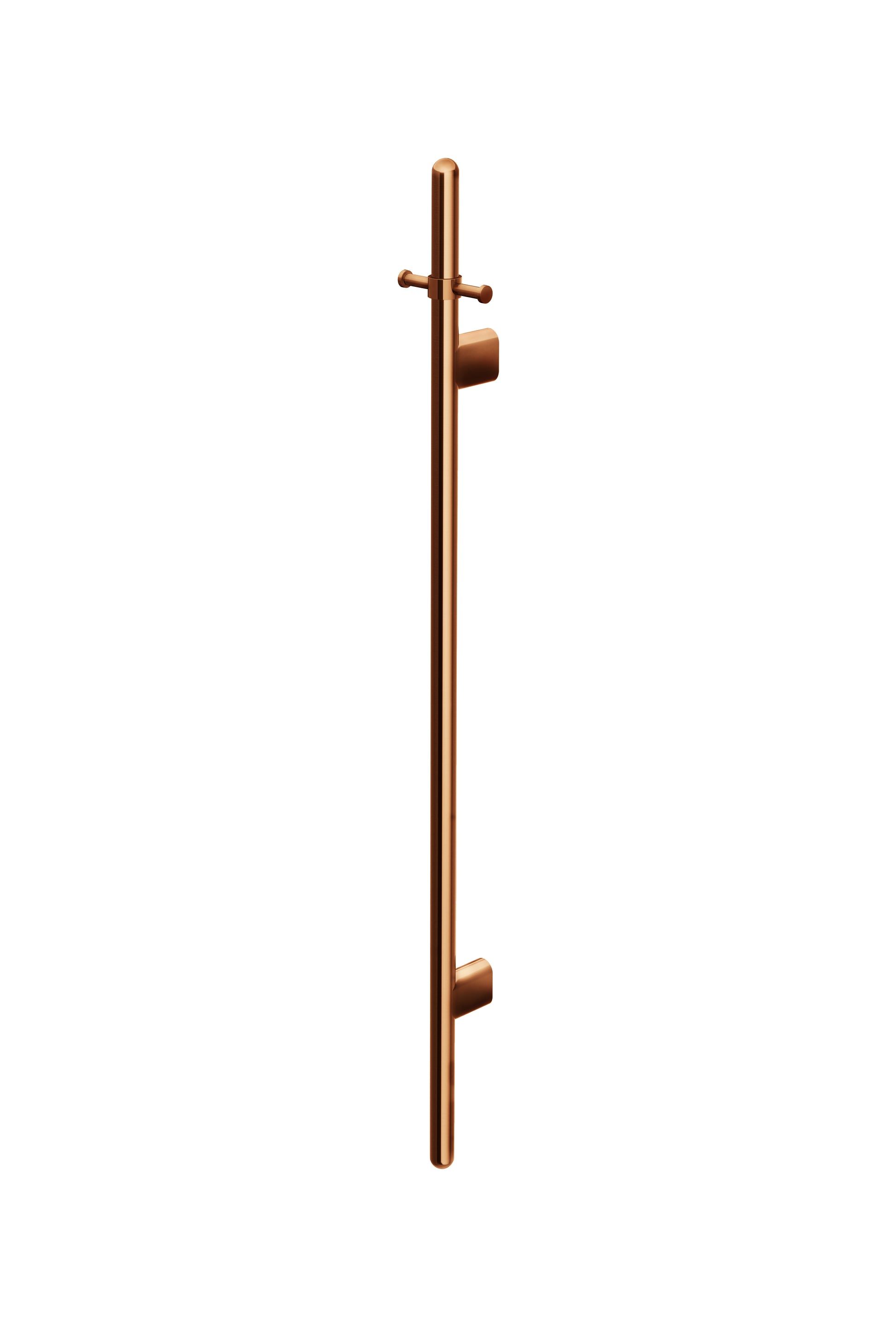 Heated Vertical Towel Rail, Lustre Bronze