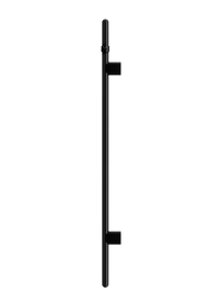Heated Vertical Towel Rail, Matte Black