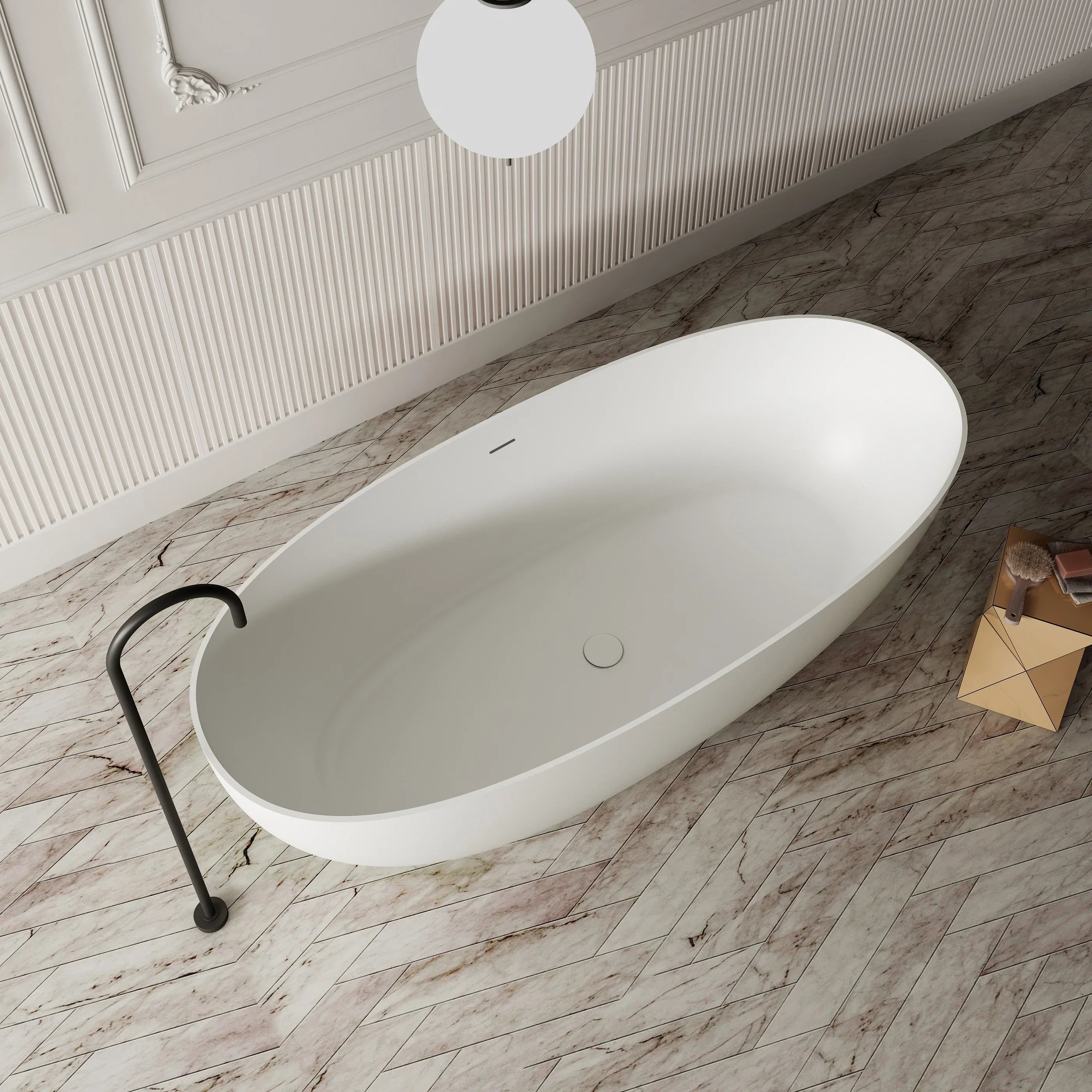 Milano Soul Solid Surface Stone Bathtub