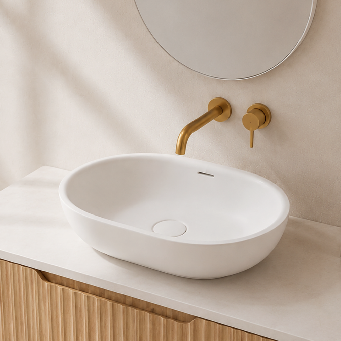 Milano Soul 520mm Solid Surface Basin