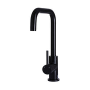 Round Kitchen Mixer Tap, Matte Black