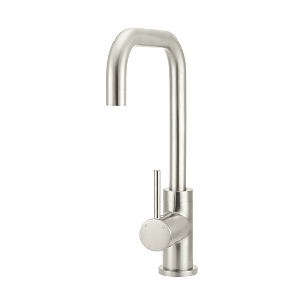 Round Kitchen Mixer Tap, Brushed Nickel