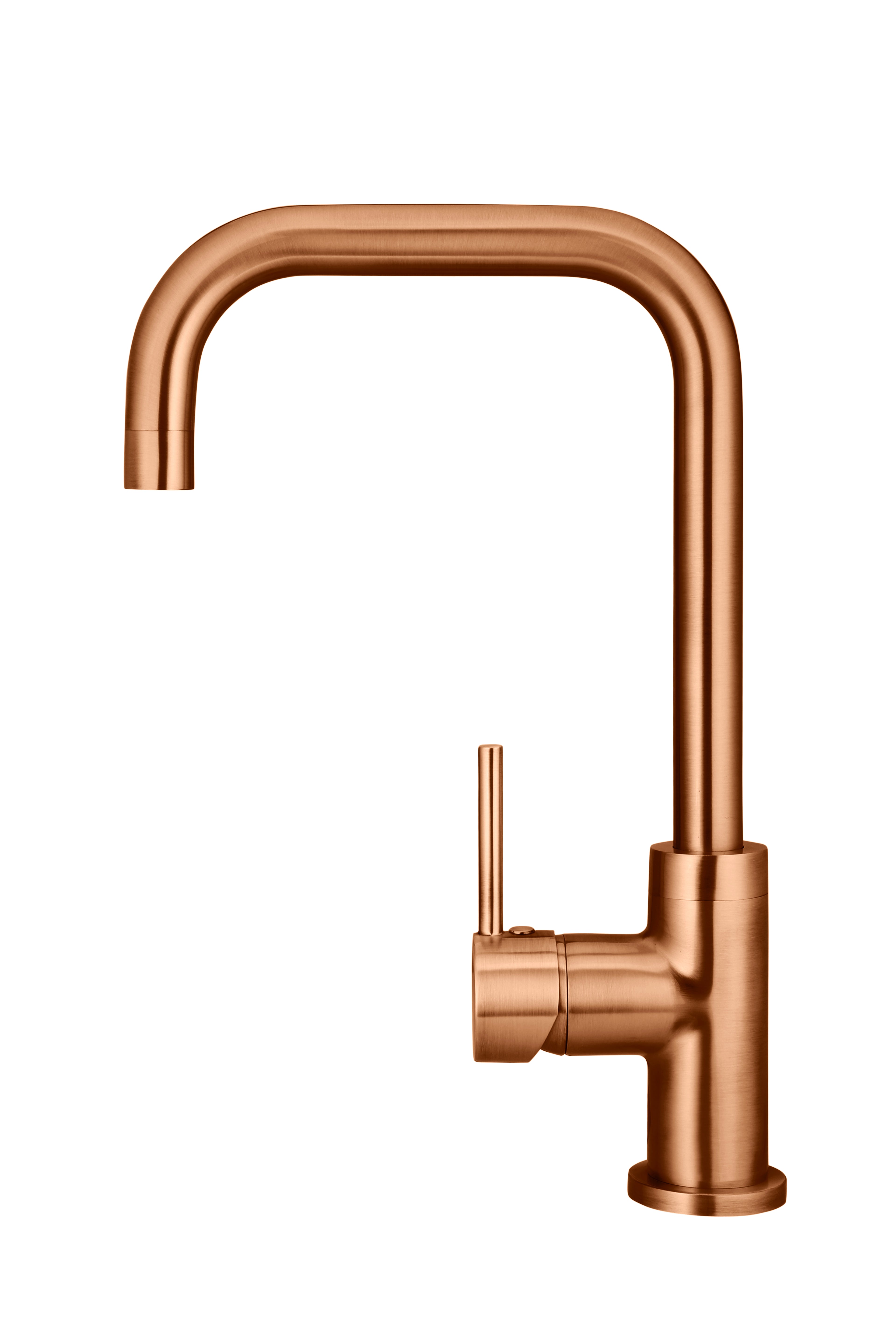 Round Kitchen Mixer Tap, Lustre Bronze