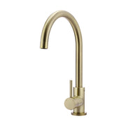 Round Gooseneck Kitchen Mixer Tap, Tiger Bronze