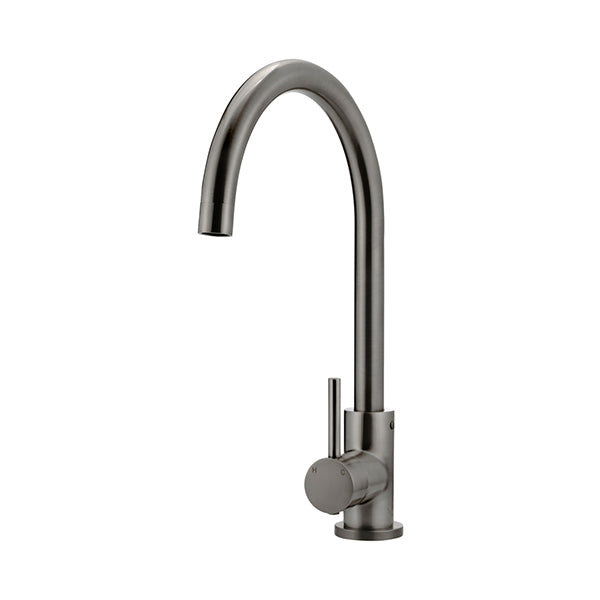 Round Gooseneck Kitchen Mixer Tap, Shadow