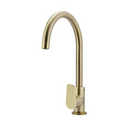 Round Paddle Gooseneck Kitchen Mixer Tap, Tiger Bronze