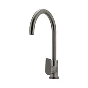 Round Paddle Gooseneck Kitchen Mixer Tap, Shadow