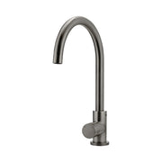 Round Pinless Gooseneck Kitchen Mixer Tap, Shadow