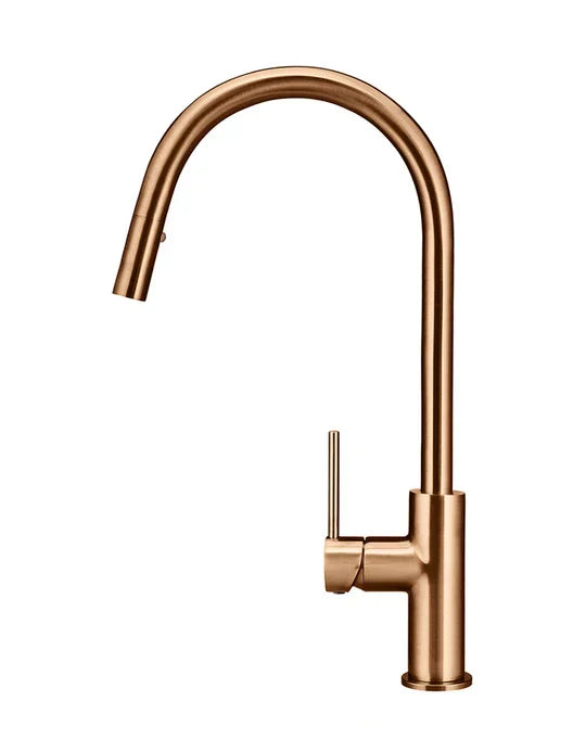 Meir Round Piccola Kitchen Mixer Tap | Lustre Bronze