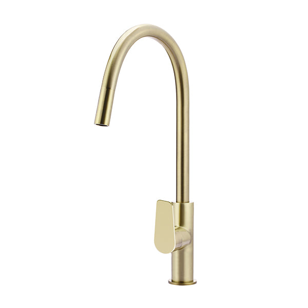 Round Paddle Piccola Pull Out Kitchen Mixer Tap, Tiger Bronze