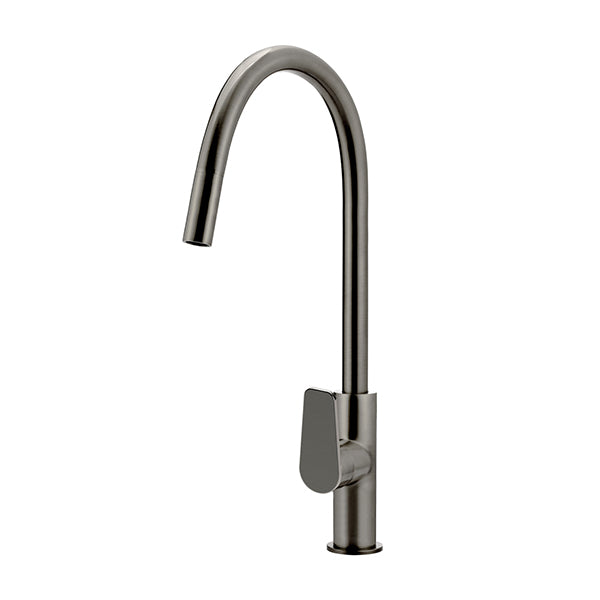 Round Paddle Piccola Pull Out Kitchen Mixer Tap, Shadow