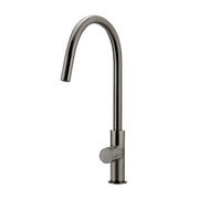 Round Pinless Piccola Pull Out Kitchen Mixer Tap, Shadow