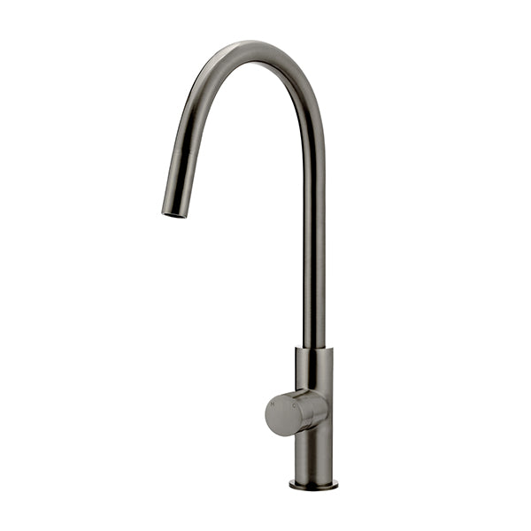Round Pinless Piccola Pull Out Kitchen Mixer Tap, Shadow