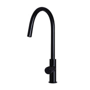 Round Pinless Piccola Pull Out Kitchen Mixer Tap, Matte Black