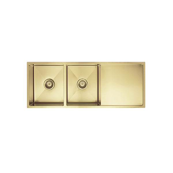 Kitchen Sink Double Bowl & Drainboard 1160 x 440, Tiger Bronze