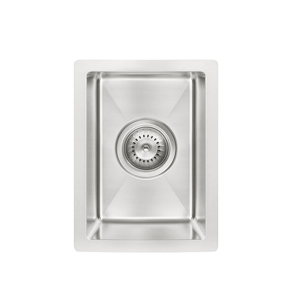 Bar Sink Single Bowl 382 x 272, Brushed Nickel