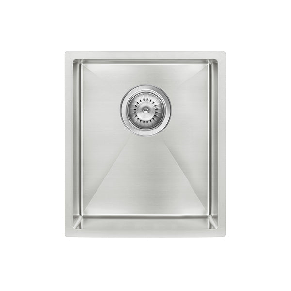 Kitchen Sink Single Bowl 380 x 440, Brushed Nickel