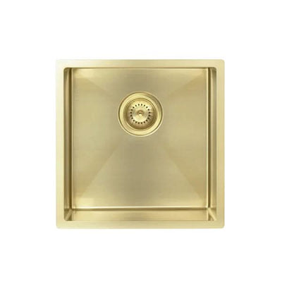 Meir Kitchen Sink Single Bowl 450 x 450, Tiger Bronze