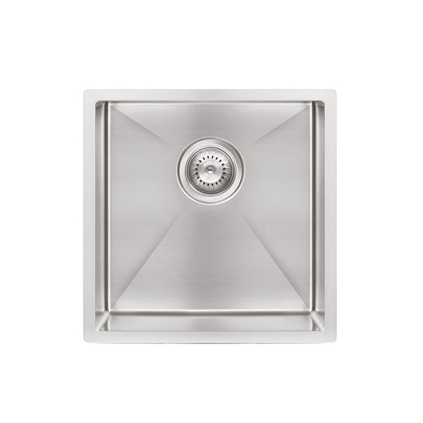 Kitchen Sink Single Bowl 450 x 450, Brushed Nickel