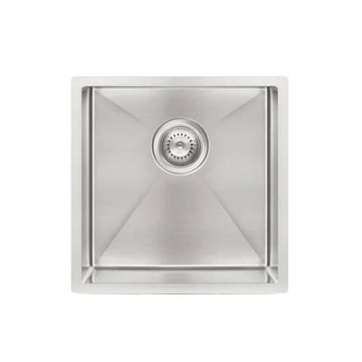 Meir Kitchen Sink Single Bowl 450 x 450, Brushed Nickel