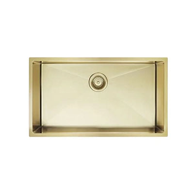 Meir Kitchen Sink Single Bowl 760 x 440, Tiger Bronze