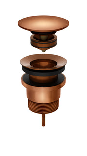 Universal all-in-one Pop Up Waste Basin & Bath, Lustre Bronze