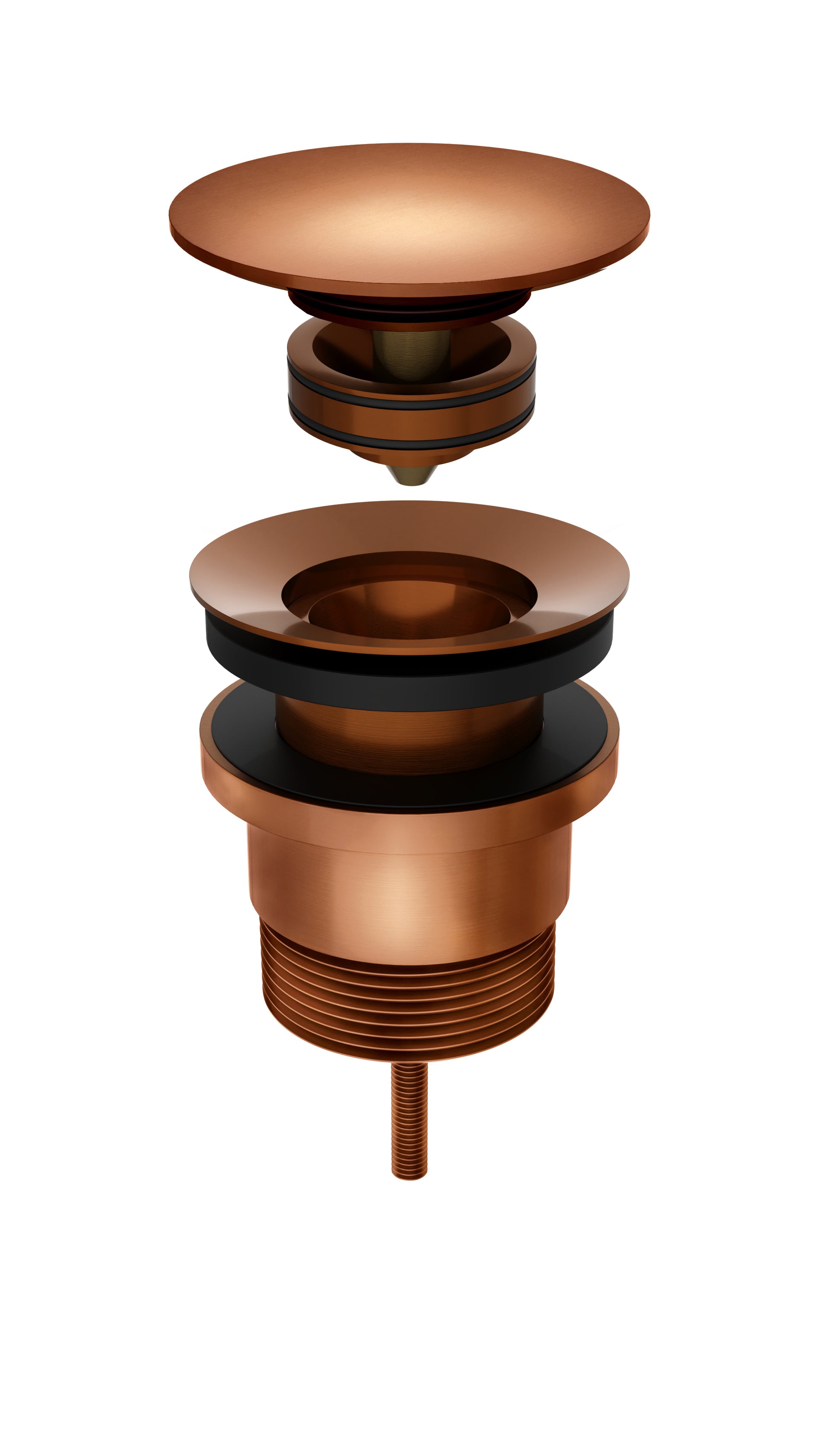 Universal all-in-one Pop Up Waste Basin & Bath, Lustre Bronze