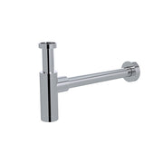 Round bottle trap for 32mm basin waste and 32mm waste pipe with 40mm adapter, Polished Chrome
