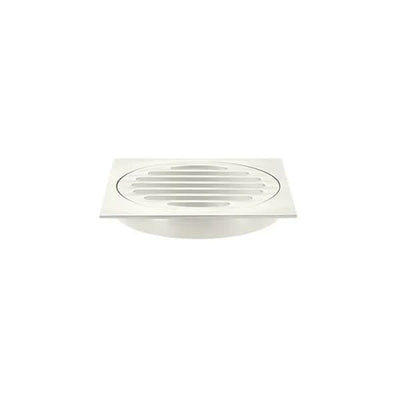 Meir Square Floor Grate Shower Drain 100mm outlet, Brushed Nickel