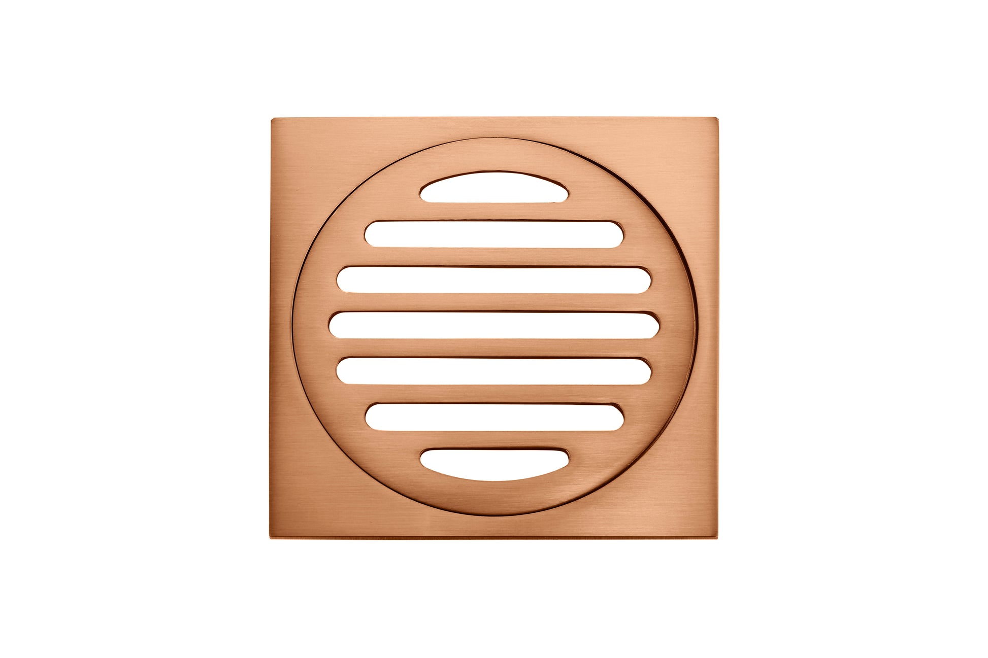 Square Floor Grate Shower Drain 100mm outlet, Lustre Bronze