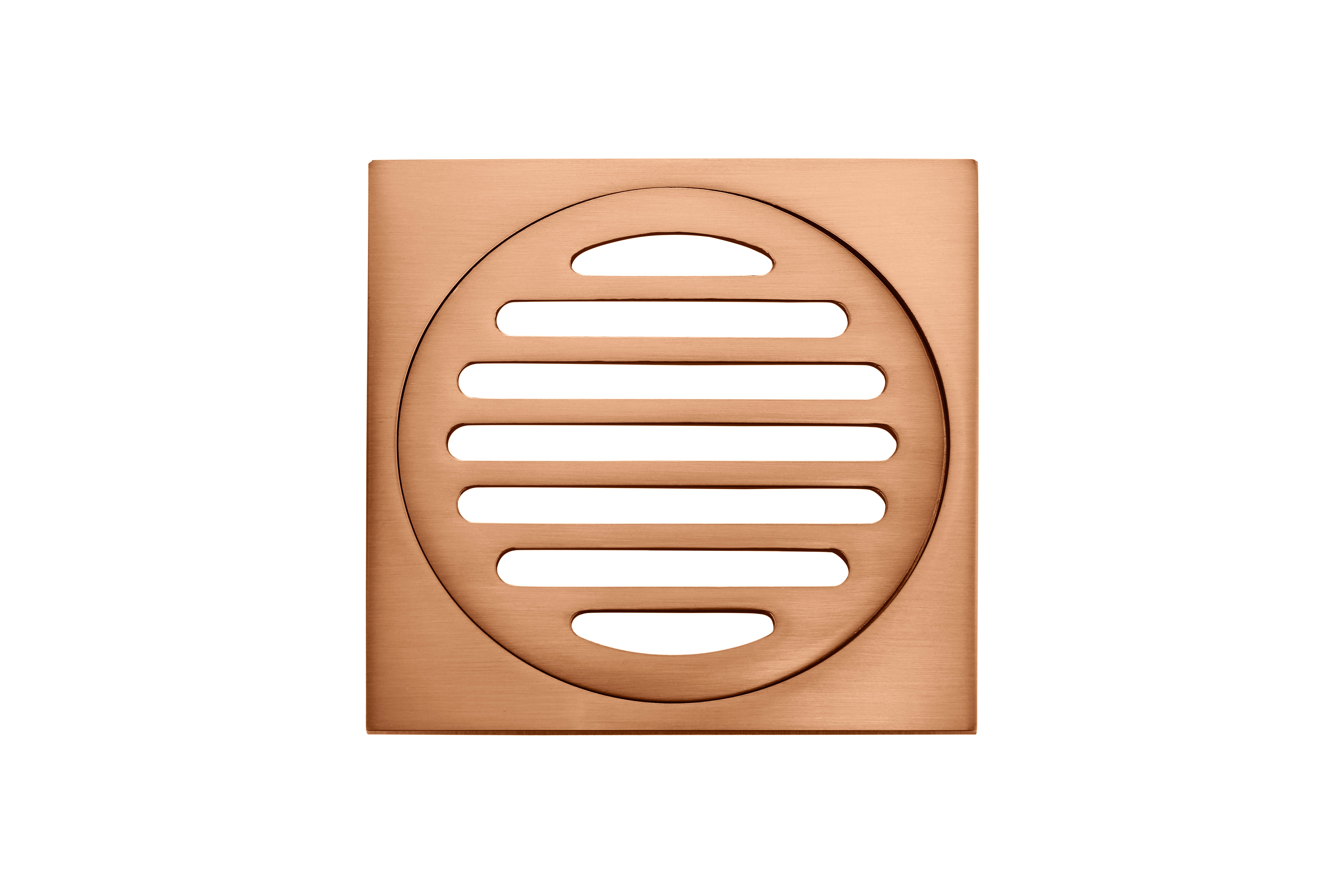 Square Floor Grate Shower Drain 100mm outlet, Lustre Bronze
