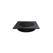 Square Floor Grate Shower Drain 100mm outlet, Matte Black
