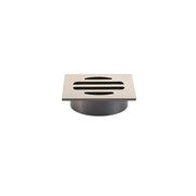 Square Floor Grate Shower Drain 50mm outlet, Champagne