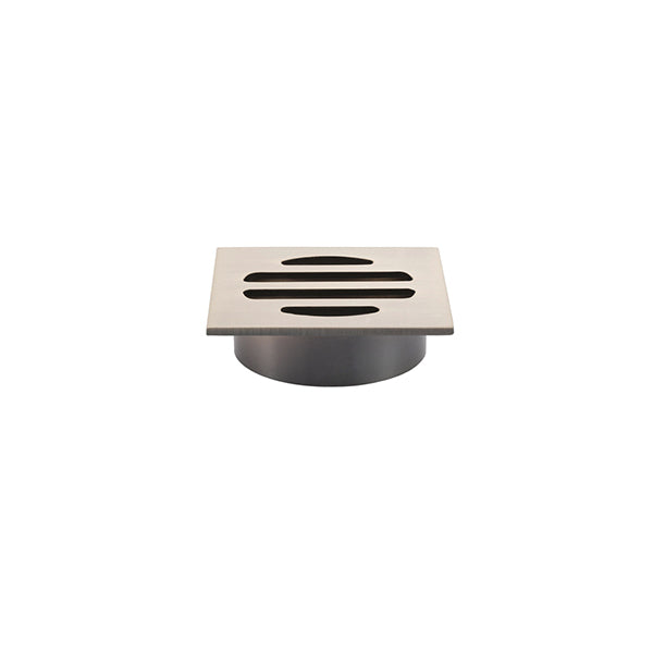 Square Floor Grate Shower Drain 50mm outlet, Champagne