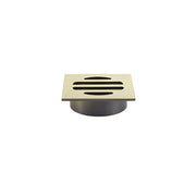 Square Floor Grate Shower Drain 50mm outlet, Tiger Bronze