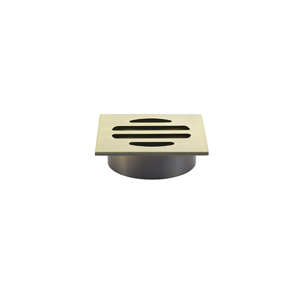 Square Floor Grate Shower Drain 50mm outlet, Tiger Bronze