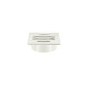Square Floor Grate Shower Drain 50mm outlet, Brushed Nickel