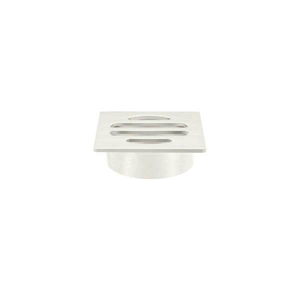 Square Floor Grate Shower Drain 50mm outlet, Brushed Nickel